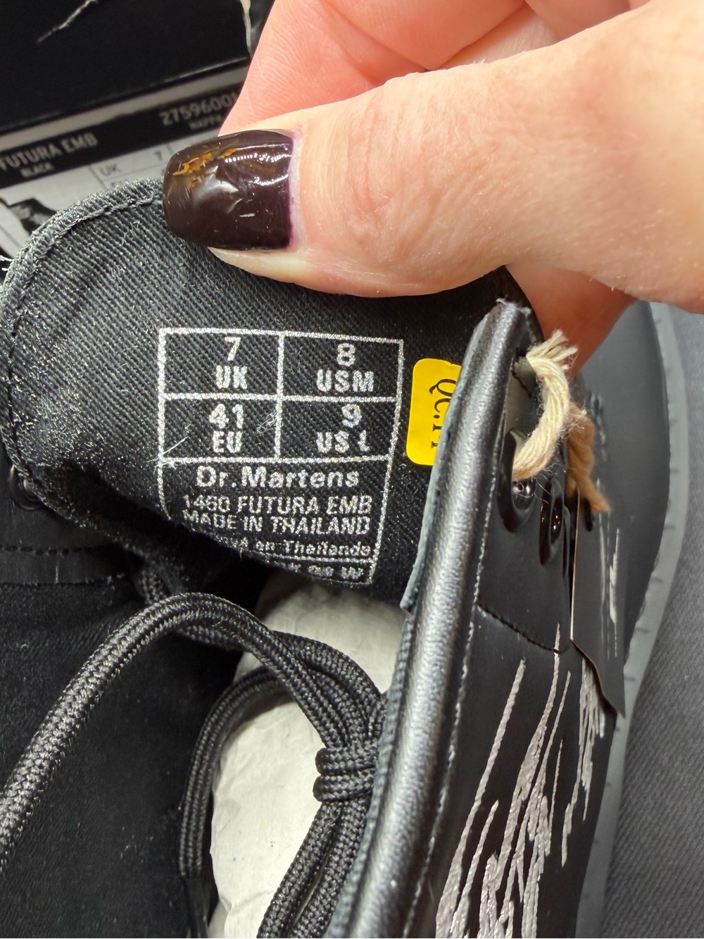 Dr. Martens Black 1460 Futura Embroidered Lace-Up Boot - Picture 8 of 9